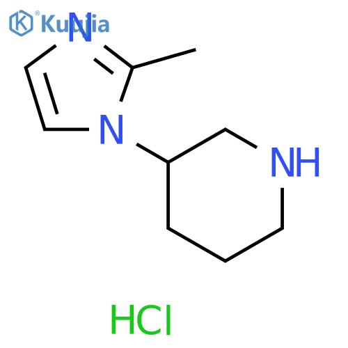 3-(2-methyl-1H-imidazol-1-yl)piperidine dihydrochloride structure