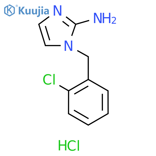 1-(2-chlorophenyl)methyl-1H-imidazol-2-amine hydrochloride structure