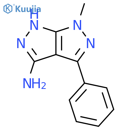 6-methyl-4-phenyl-1H,6H-1,2diazolo3,4-cpyrazol-3-amine structure