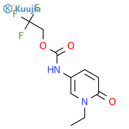2,2,2-Trifluoroethyl N-(1-ethyl-6-oxo-1,6-dihydropyridin-3-yl)carbamate structure
