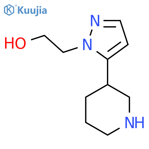 1H-Pyrazole-1-ethanol, 5-(3-piperidinyl)- structure