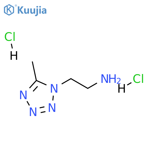 2-(5-methyl-1H-1,2,3,4-tetrazol-1-yl)ethan-1-amine dihydrochloride structure