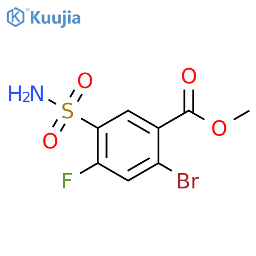 methyl 2-bromo-4-fluoro-5-sulfamoylbenzoate structure