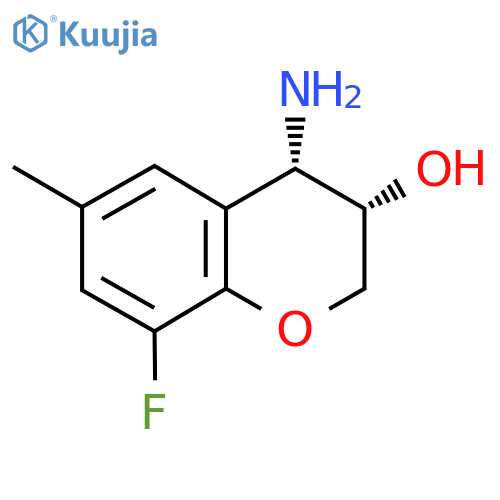(3S,4S)-4-AMINO-8-FLUORO-6-METHYLCHROMAN-3-OL structure