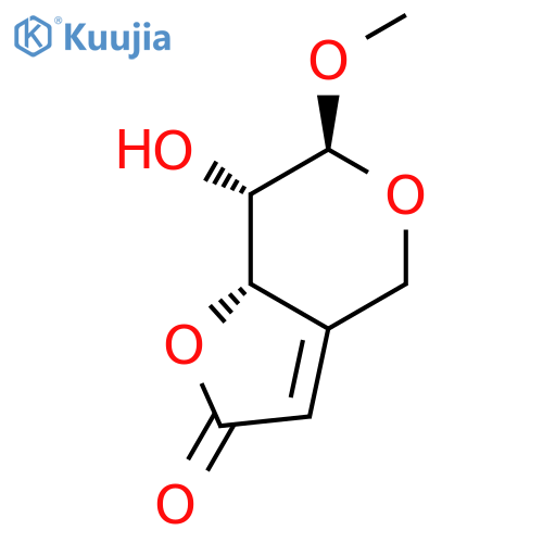 6S-(6a,7b,7aa)-7,7a-Dihydro-7-hydroxy-6-methoxy-4H-furo3,2-cpyran-2(6H)-one structure