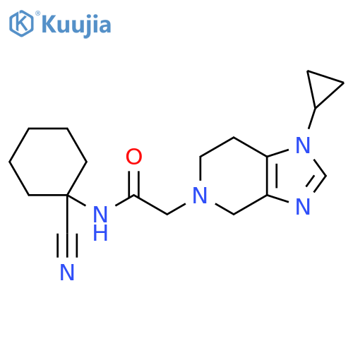N-(1-cyanocyclohexyl)-2-{1-cyclopropyl-1H,4H,5H,6H,7H-imidazo[4,5-c]pyridin-5-yl}acetamide structure