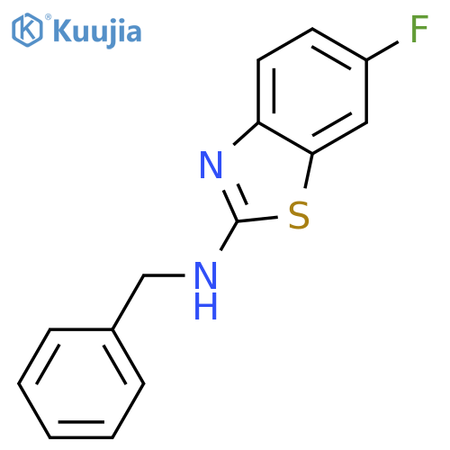 N-benzyl-6-fluoro-1,3-benzothiazol-2-amine structure