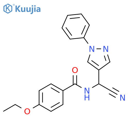 Benzamide, N-[cyano(1-phenyl-1H-pyrazol-4-yl)methyl]-4-ethoxy- structure