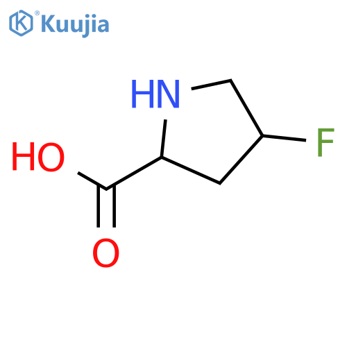 (2R,4S)-4-Fluoropyrrolidine-2-carboxylic acid structure