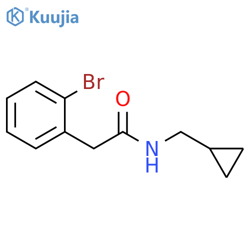 2-(2-Bromophenyl)-N-(cyclopropylmethyl)acetamide structure