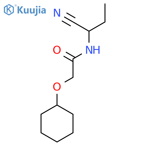 N-(1-cyanopropyl)-2-(cyclohexyloxy)acetamide structure