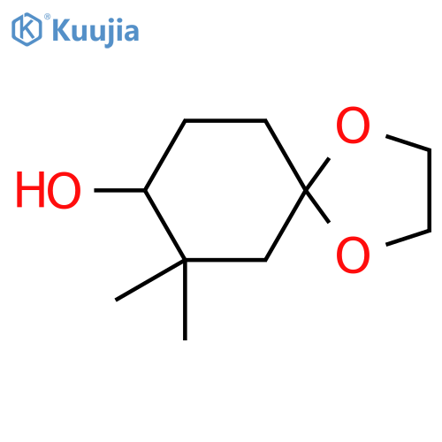 7,7-Dimethyl-1,4-dioxaspiro[4.5]decan-8-ol structure