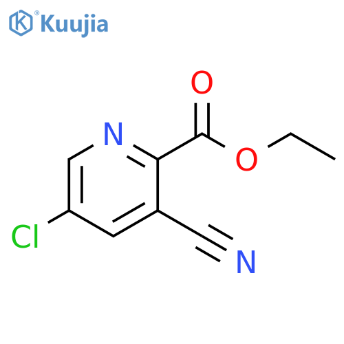 ethyl 5-chloro-3-cyanopyridine-2-carboxylate structure