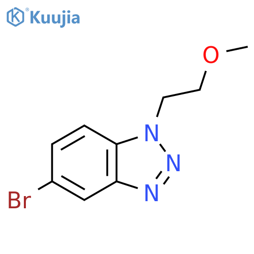 5-bromo-1-(2-methoxyethyl)-1H-1,2,3-benzotriazole structure