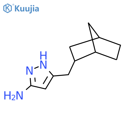 3-({bicyclo2.2.1heptan-2-yl}methyl)-1H-pyrazol-5-amine structure