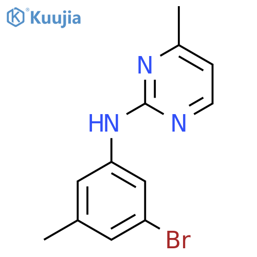 N-(3-Bromo-5-methylphenyl)-4-methylpyrimidin-2-amine structure