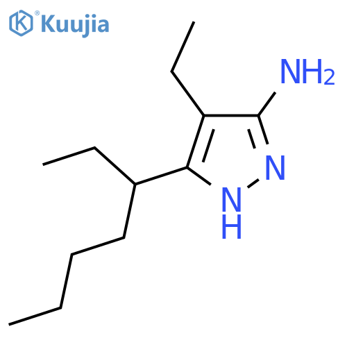 4-ethyl-3-(heptan-3-yl)-1H-pyrazol-5-amine structure