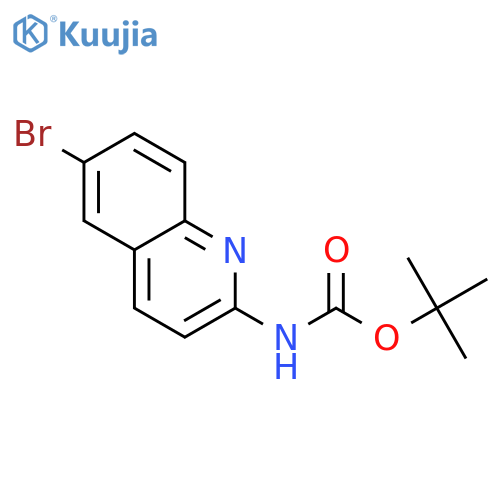 tert-butyl N-(6-bromo-2-quinolyl)carbamate structure