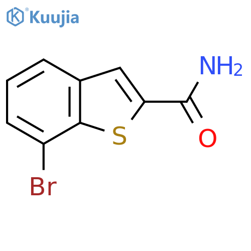 7-Bromo-1-benzothiophene-2-carboxamide structure
