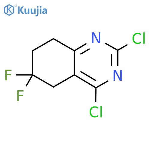 2,4-Dichloro-6,6-difluoro-5,6,7,8-tetrahydroquinazoline structure