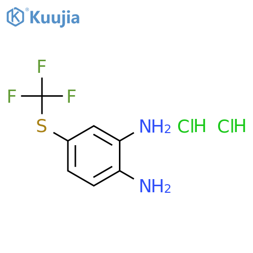 4-((Trifluoromethyl)thio)benzene-1,2-diamine dihydrochloride structure