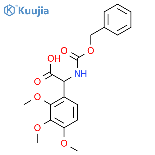 2-{[(Benzyloxy)carbonyl]amino}-2-(2,3,4-trimethoxyphenyl)acetic acid structure