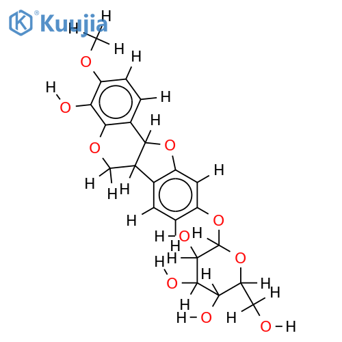 melilotocarpan B 4'-O-beta-D-glucopyranoside structure