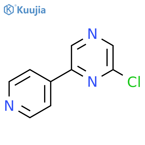2-Chloro-6-(4-pyridinyl)pyrazine structure