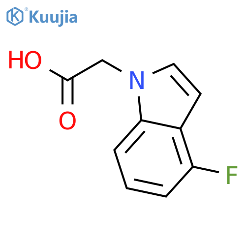 2-(4-Fluoro-1H-indol-1-yl)acetic acid structure