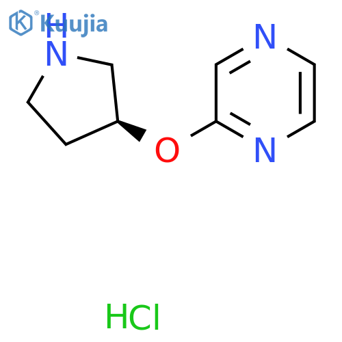 2-((S)-Pyrrolidin-3-yloxy)-pyrazine hydrochloride structure