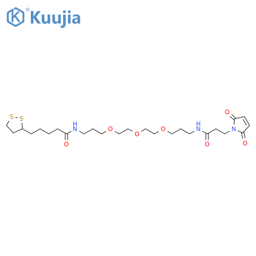 Lipoamide-PEG3-Mal structure