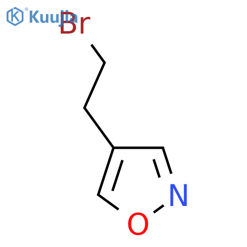 4-(2-bromoethyl)-1,2-oxazole structure