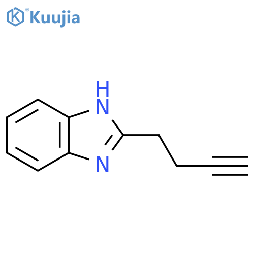 2-(but-3-yn-1-yl)-1H-1,3-benzodiazole structure