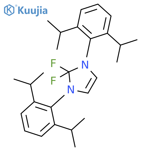1,3-Bis(2,6-diisopropylphenyl)-2,2-difluoro-2,3-dihydro-1H-imidazole structure