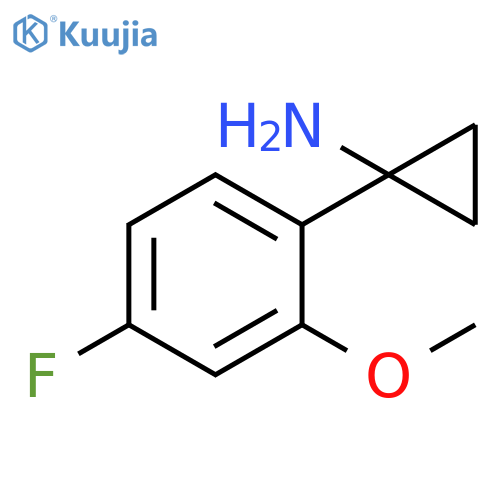1-(4-fluoro-2-methoxyphenyl)cyclopropan-1-amine structure