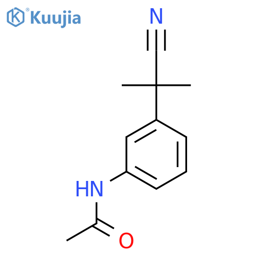 N-3-(1-cyano-1-methylethyl)phenylacetamide structure