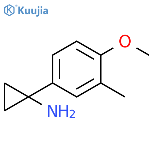 1-(4-methoxy-3-methylphenyl)cyclopropan-1-amine structure
