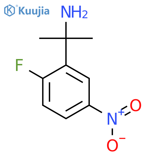 2-(2-fluoro-5-nitrophenyl)propan-2-amine structure