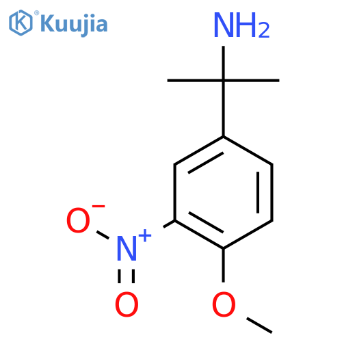 2-(4-methoxy-3-nitrophenyl)propan-2-amine structure