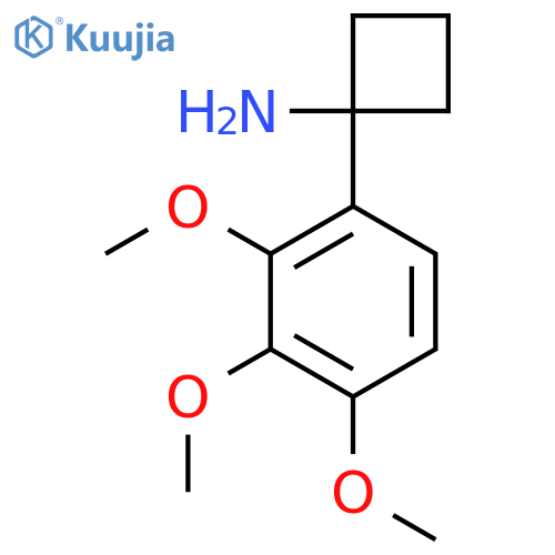 1-(2,3,4-trimethoxyphenyl)cyclobutan-1-amine structure