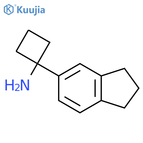 1-(2,3-Dihydro-1h-inden-5-yl)cyclobutan-1-amine structure