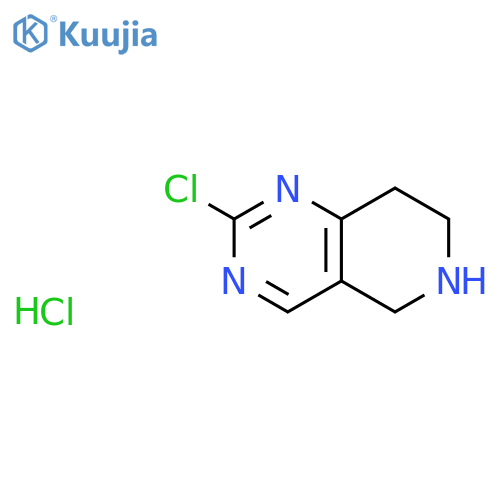 2-chloro-5H,6H,7H,8H-pyrido[4,3-d]pyrimidine hydrochloride structure