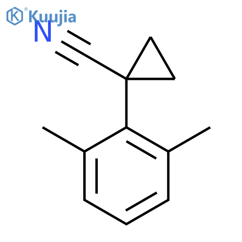 1-(2,6-dimethylphenyl)cyclopropane-1-carbonitrile structure