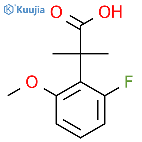 2-(2-Fluoro-6-methoxyphenyl)-2-methylpropanoic acid structure
