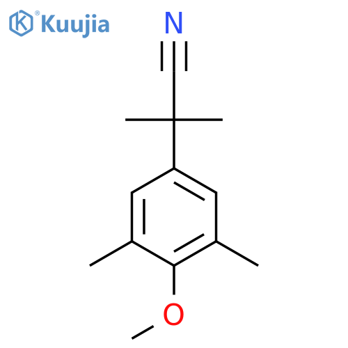 2-(4-Methoxy-3,5-dimethylphenyl)-2-methylpropanenitrile structure