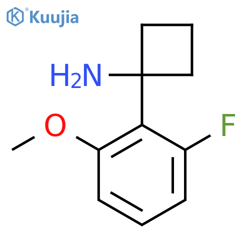 1-(2-fluoro-6-methoxyphenyl)cyclobutan-1-amine structure