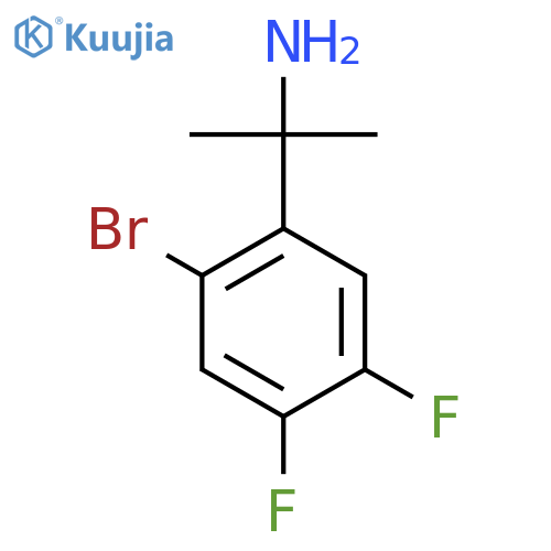 2-(2-bromo-4,5-difluorophenyl)propan-2-amine structure