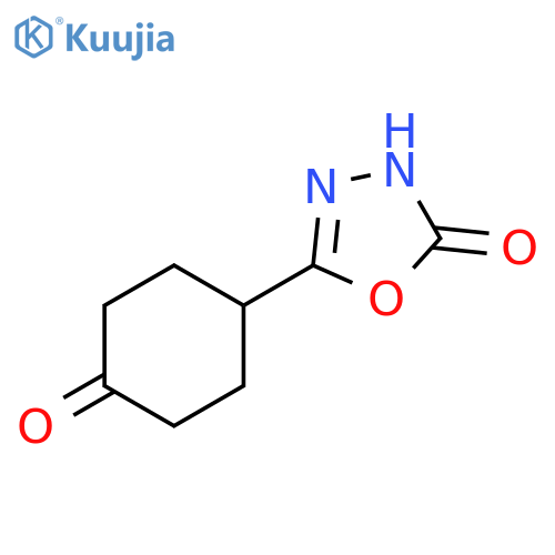 1,3,4-Oxadiazol-2(3H)-one, 5-(4-oxocyclohexyl)- structure