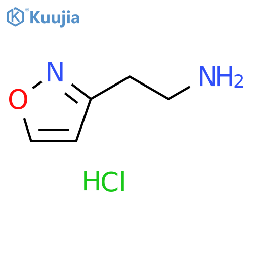 2-(1,2-oxazol-3-yl)ethan-1-amine hydrochloride structure