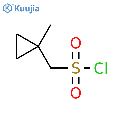 (1-Methylcyclopropyl)methanesulfonyl chloride structure